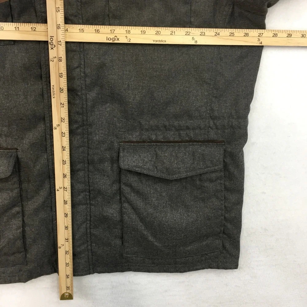 Peter Millar‎ Prato Reversible Coat Jacket Size XXL Brown Gray Full Zip Buttons